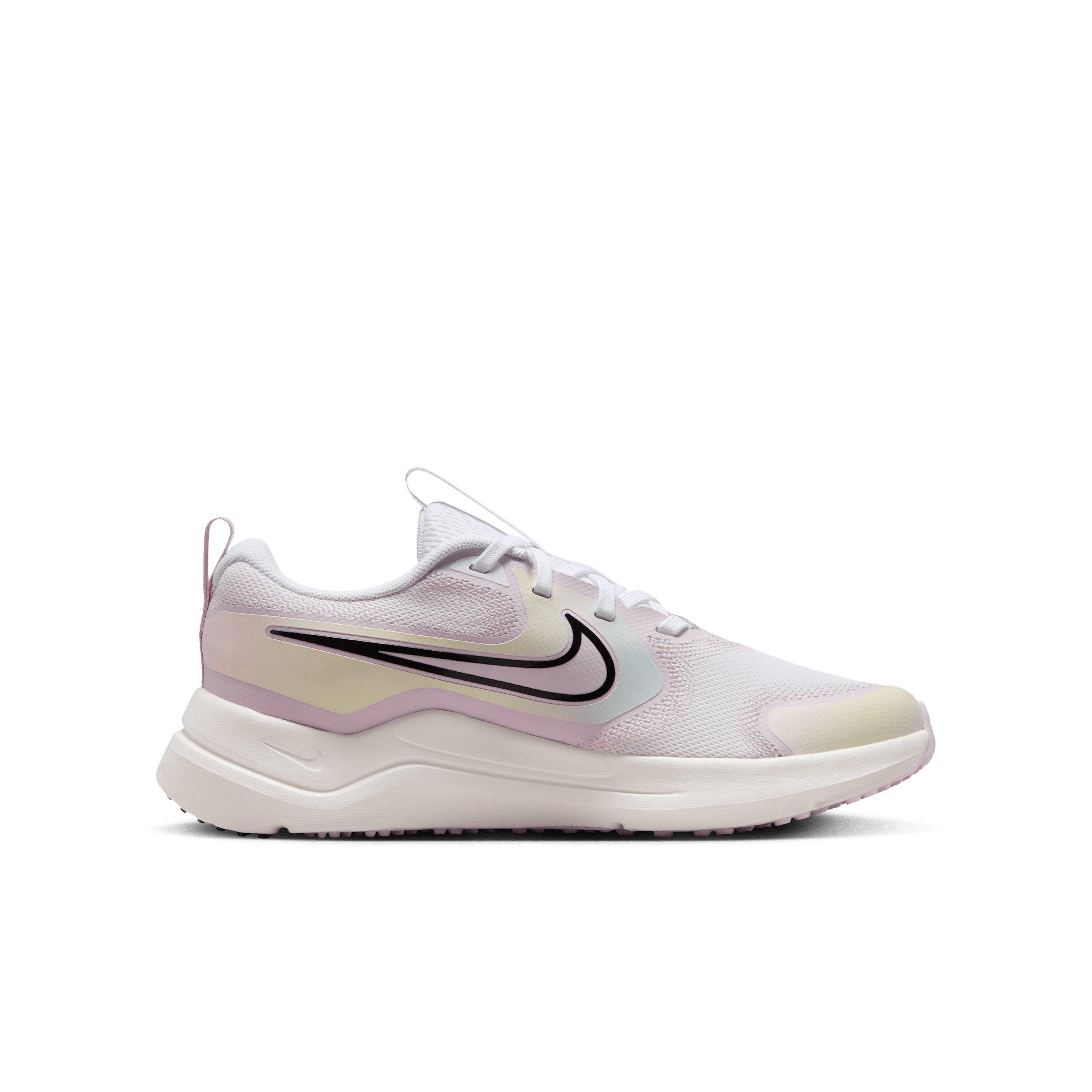 Nike Cosmic Runner SE 2 "White/Bleached Lilac/Sail/Black" Grade School Girls' Running Shoe - WHITE/LILAC/SAIL/BLACK